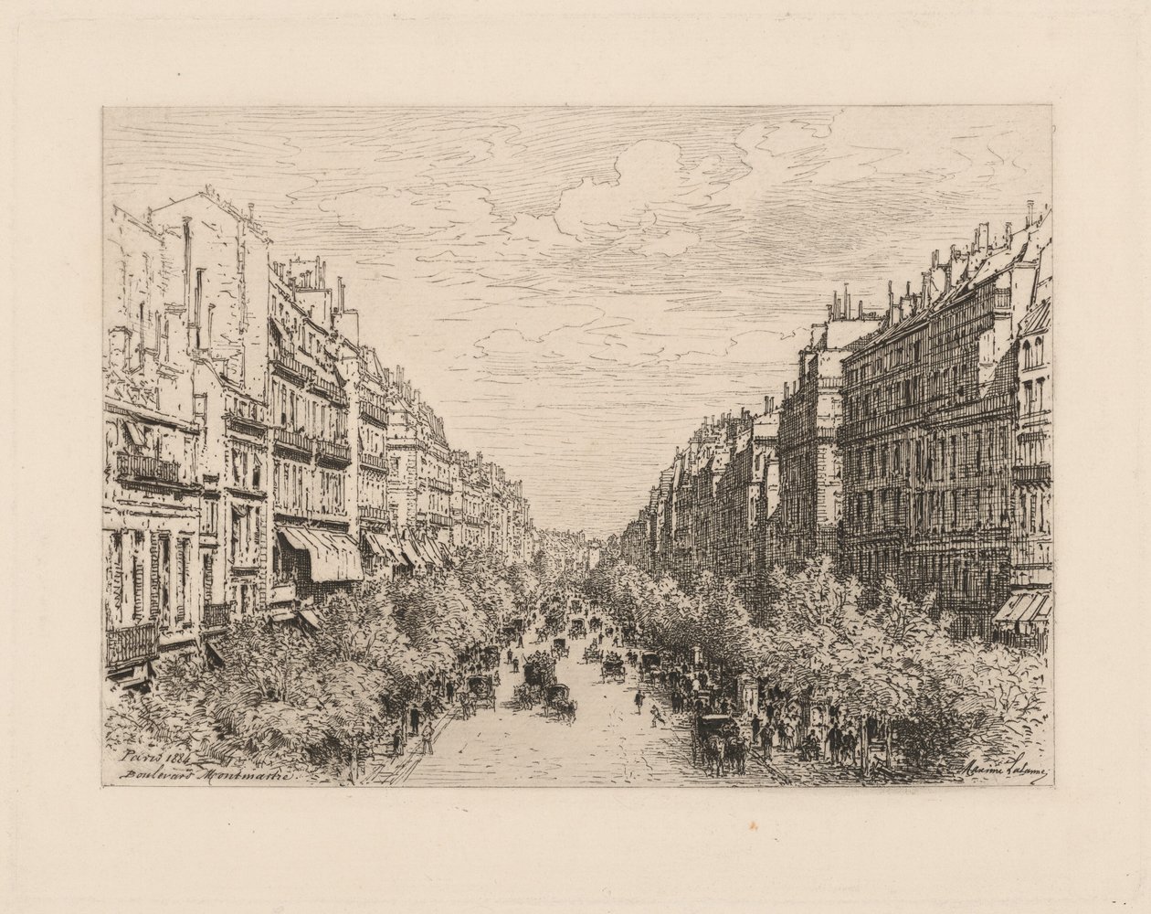 Boulevard Montmartre av Maxime Lalanne