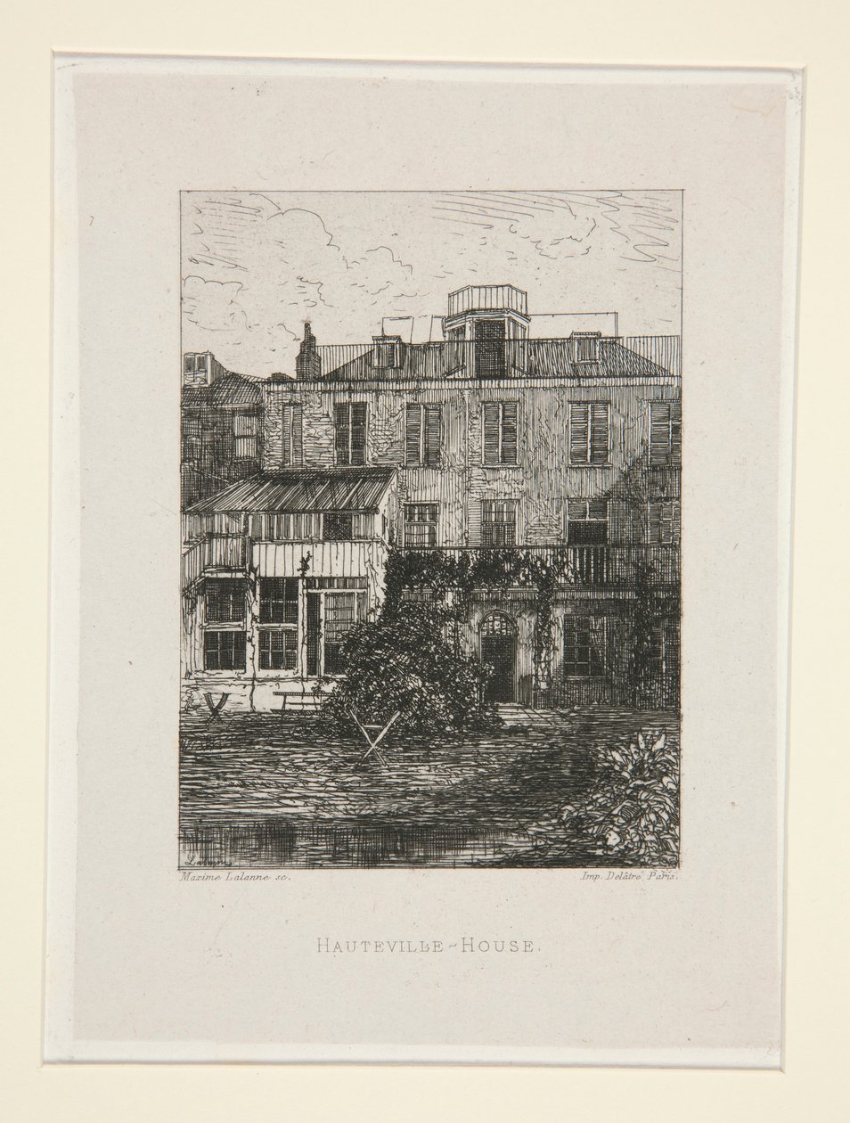 Hauteville-House, pl. 2 från sviten At Victor Hugo (Victor Hugo). av Maxime Lalanne