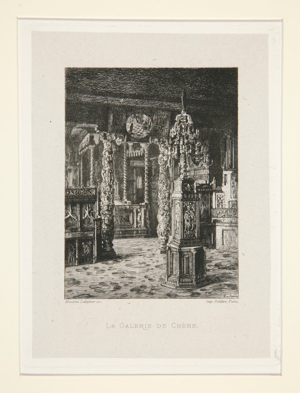The Oak Gallery, pl. 6 från sviten At Victor Hugo (Victor Hugo). av Maxime Lalanne