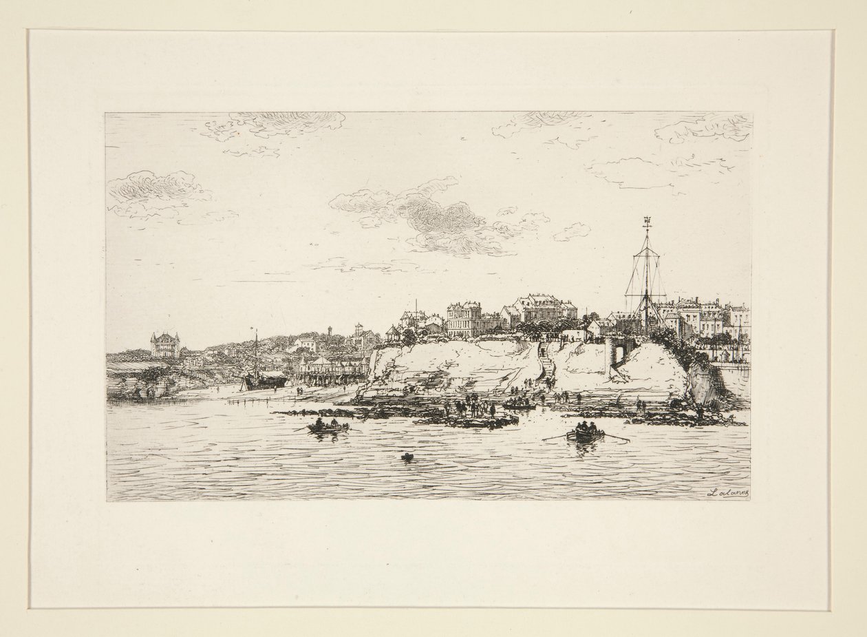 La plataine ? Royan (La Plataine-bron vid Royan) av Maxime Lalanne