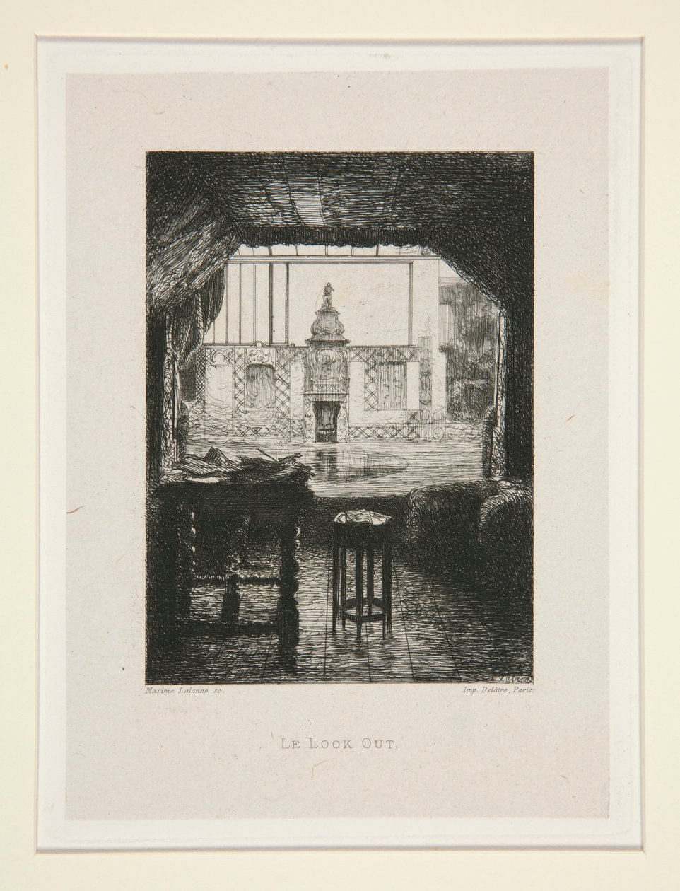 Se ut, pl. 10 från sviten Chez Victor Hugo (Victor Hugo av Maxime Lalanne