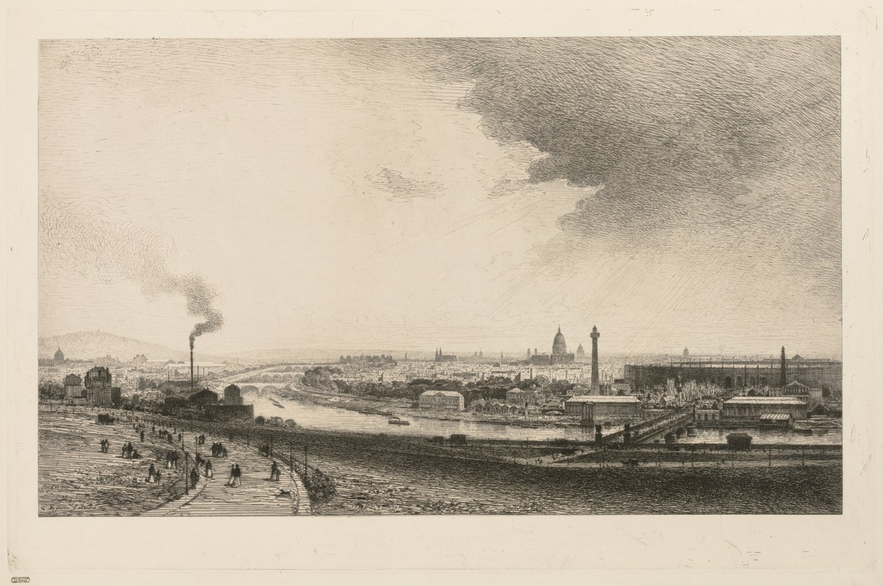 På Seine, 1867. av Maxime Lalanne