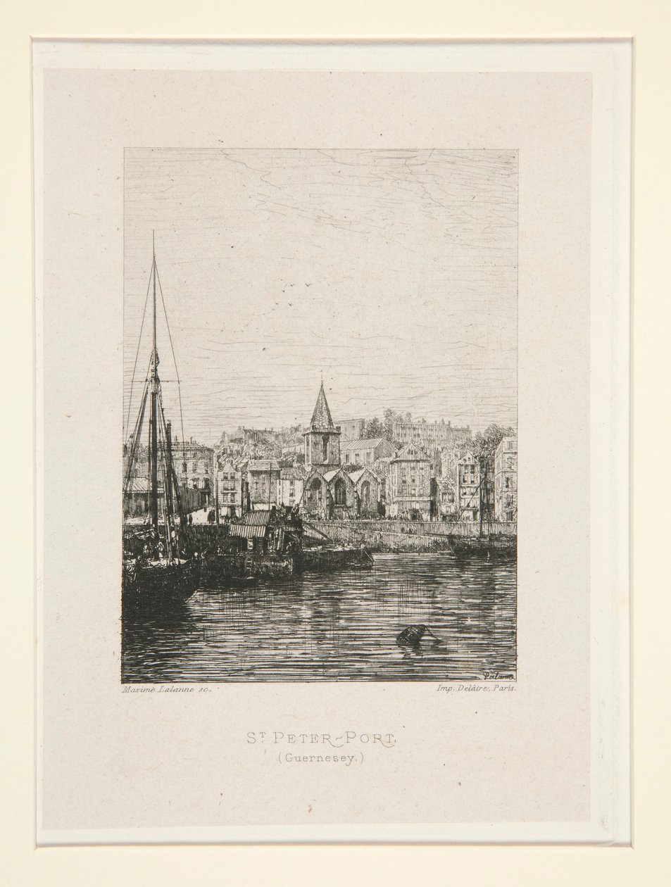 St. Peter-Port, Guernsey, pl. 1 från sviten Chez Victor Hugo (Victor Hugo av Maxime Lalanne