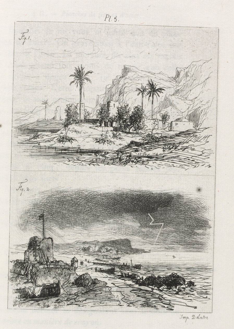 Avhandling om etsning: Plåt 5, 1866. av Maxime Lalanne