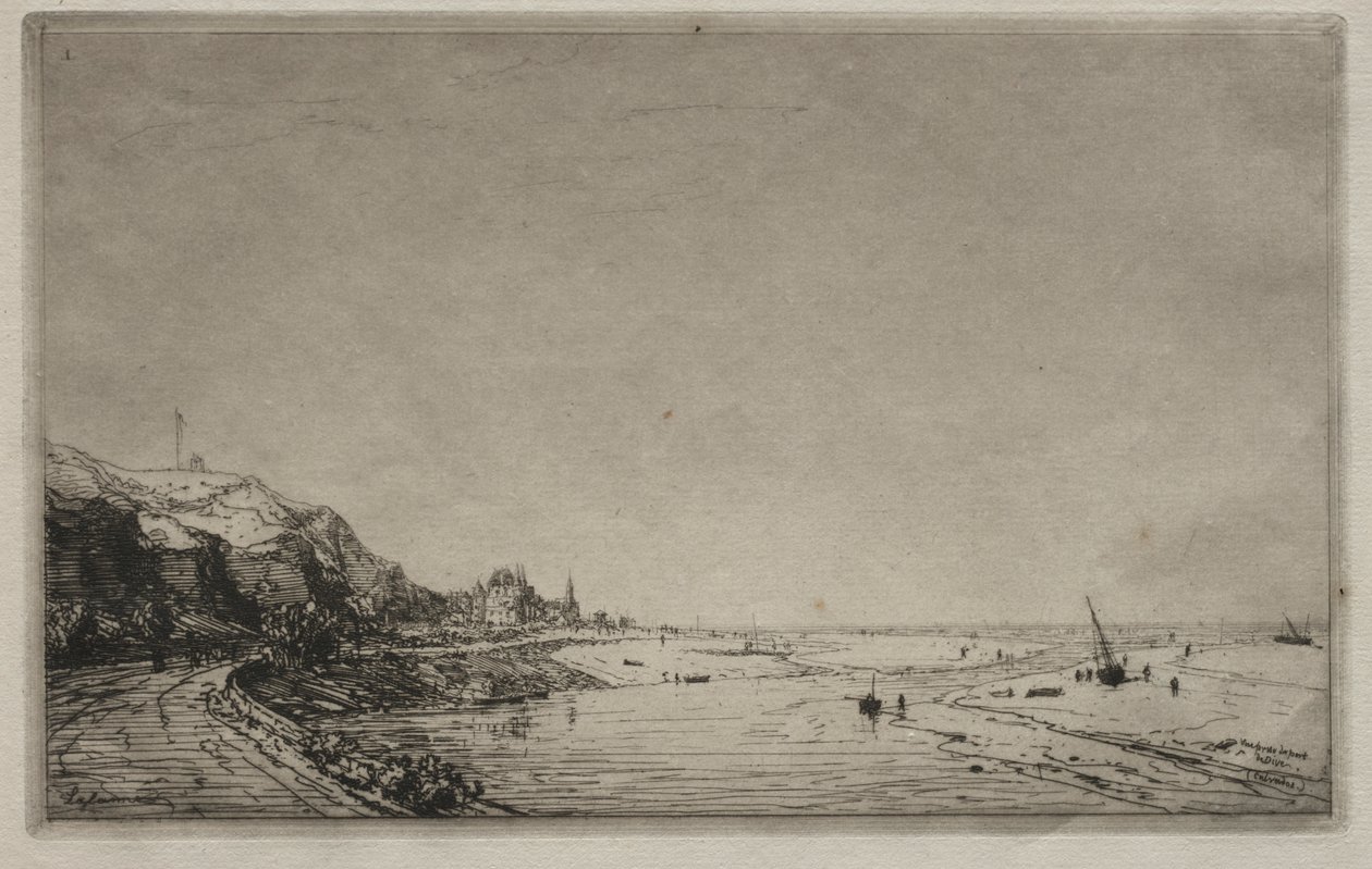 Vy tagen från Port of Dives. av Maxime Lalanne