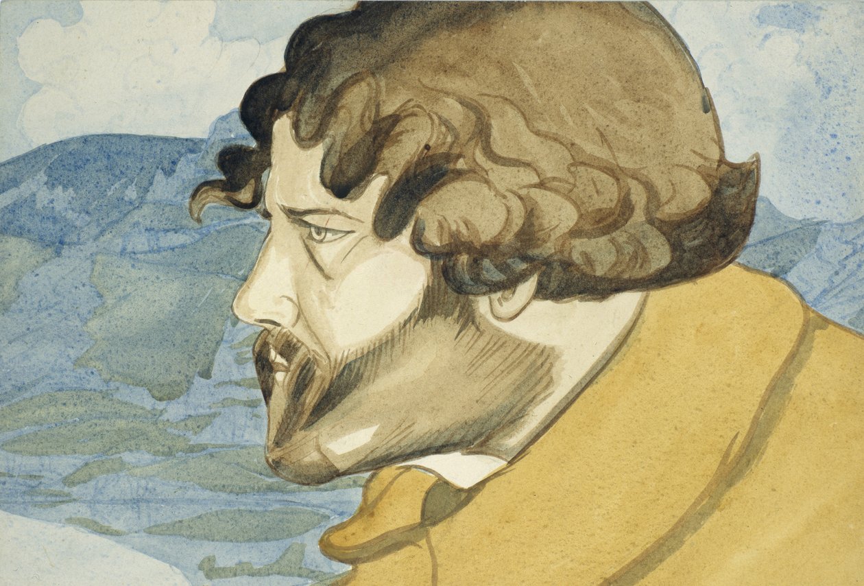 Självporträtt, 1921 av Maximilian Voloshin