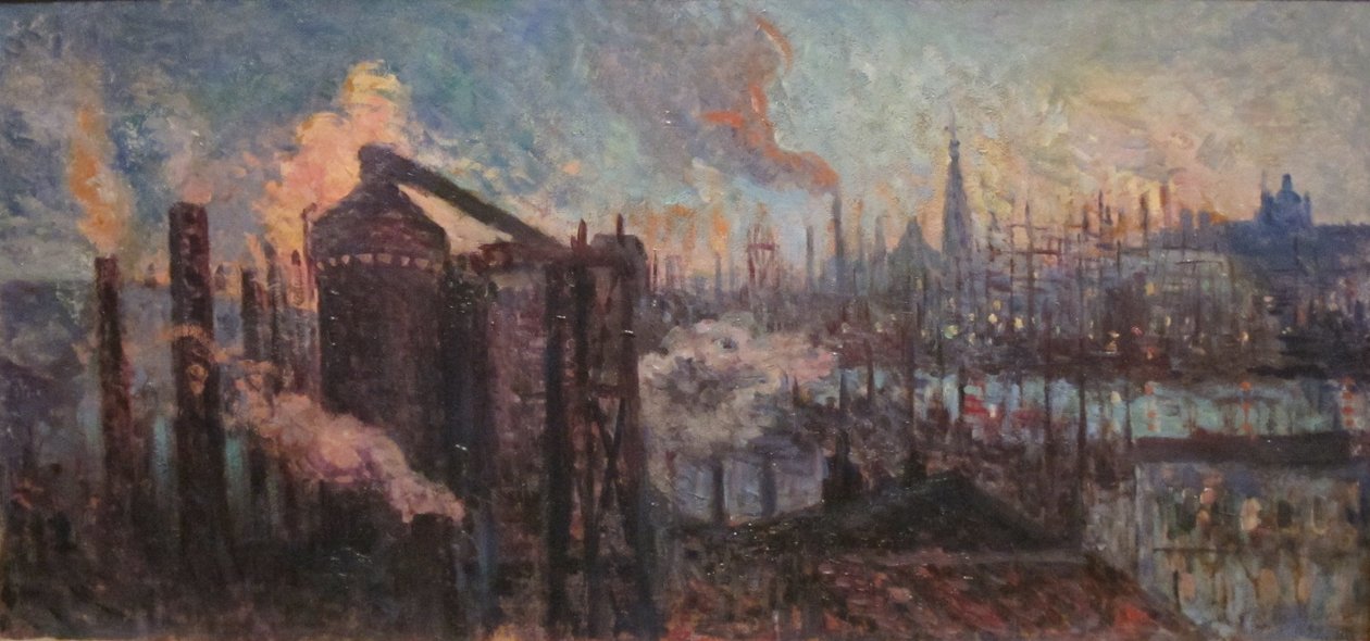  Grand Ville Industriellen av Maximilien Luce