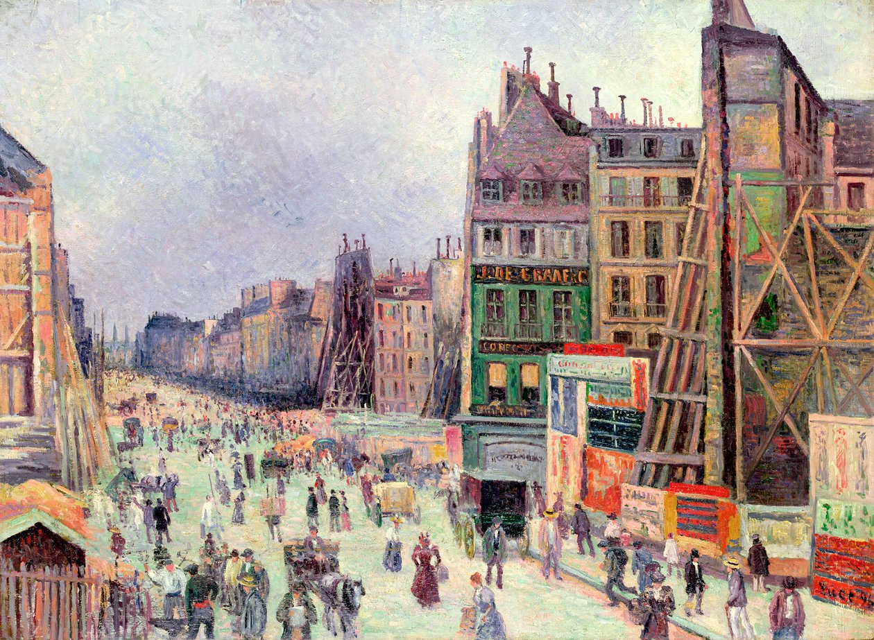viliina i le rue Reaumur, 1896swed av Maximilien Luce