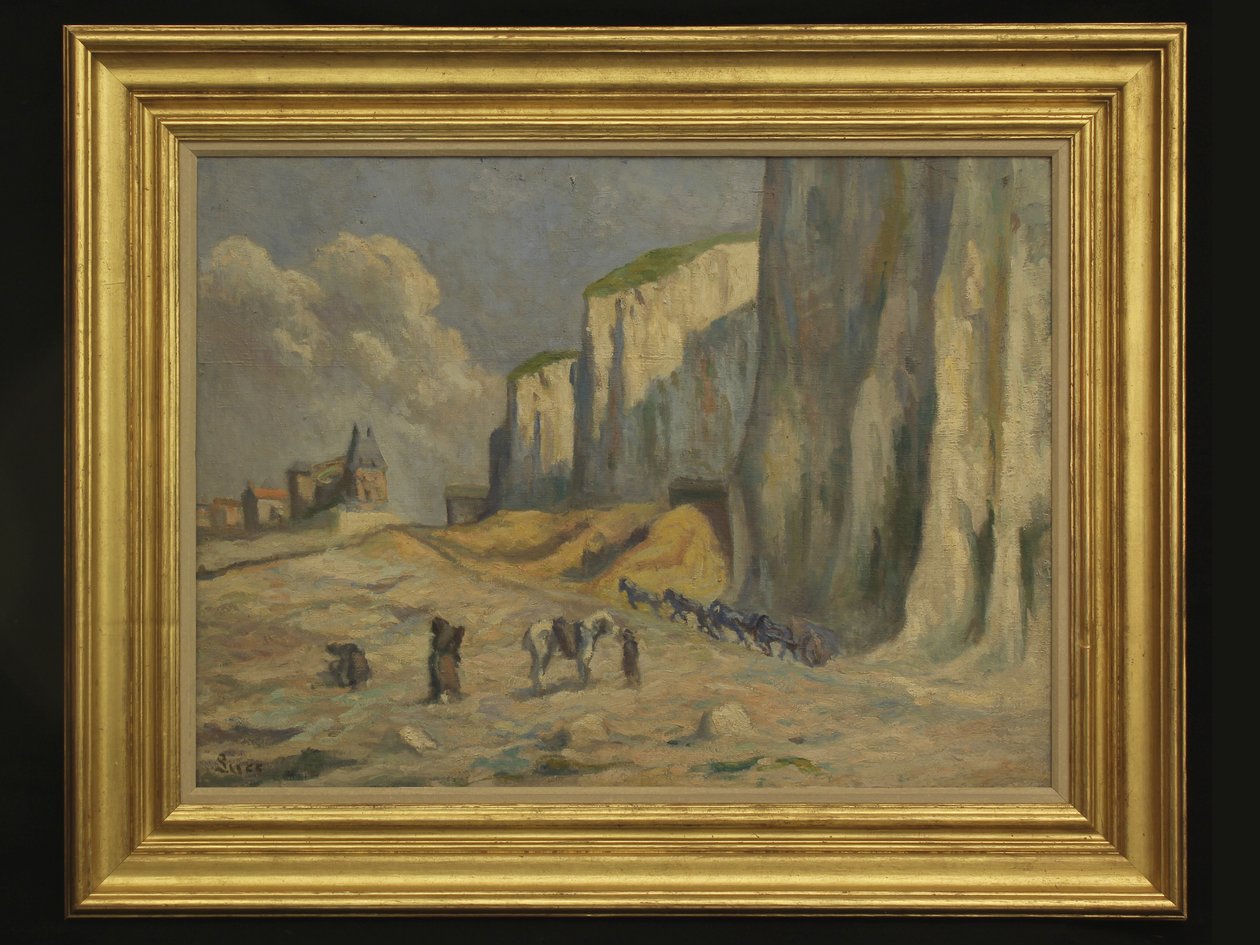 Fransk strandscen av Maximilien Luce