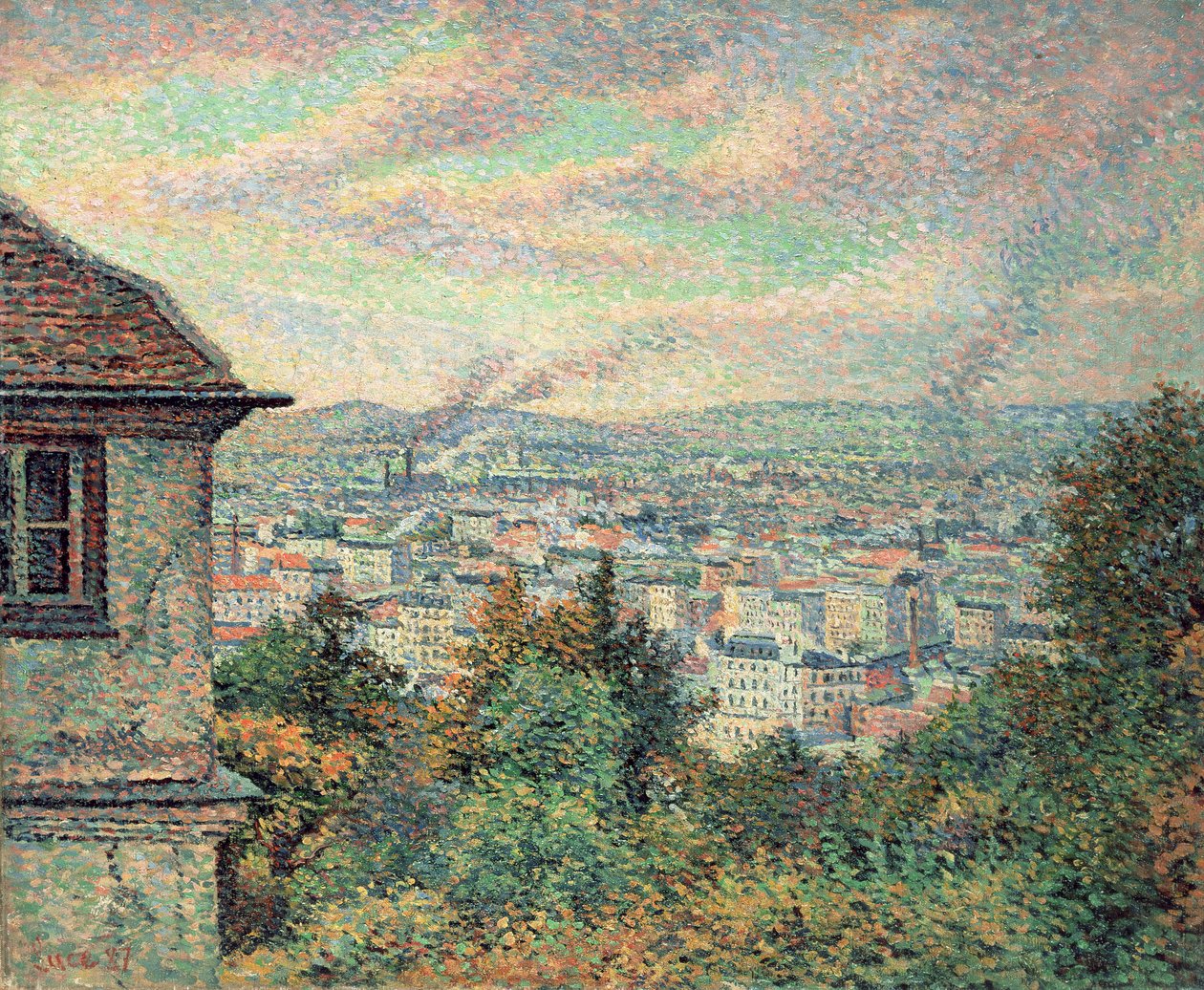 Pale, Vaaiga o Montmartreswed av Maximilien Luce
