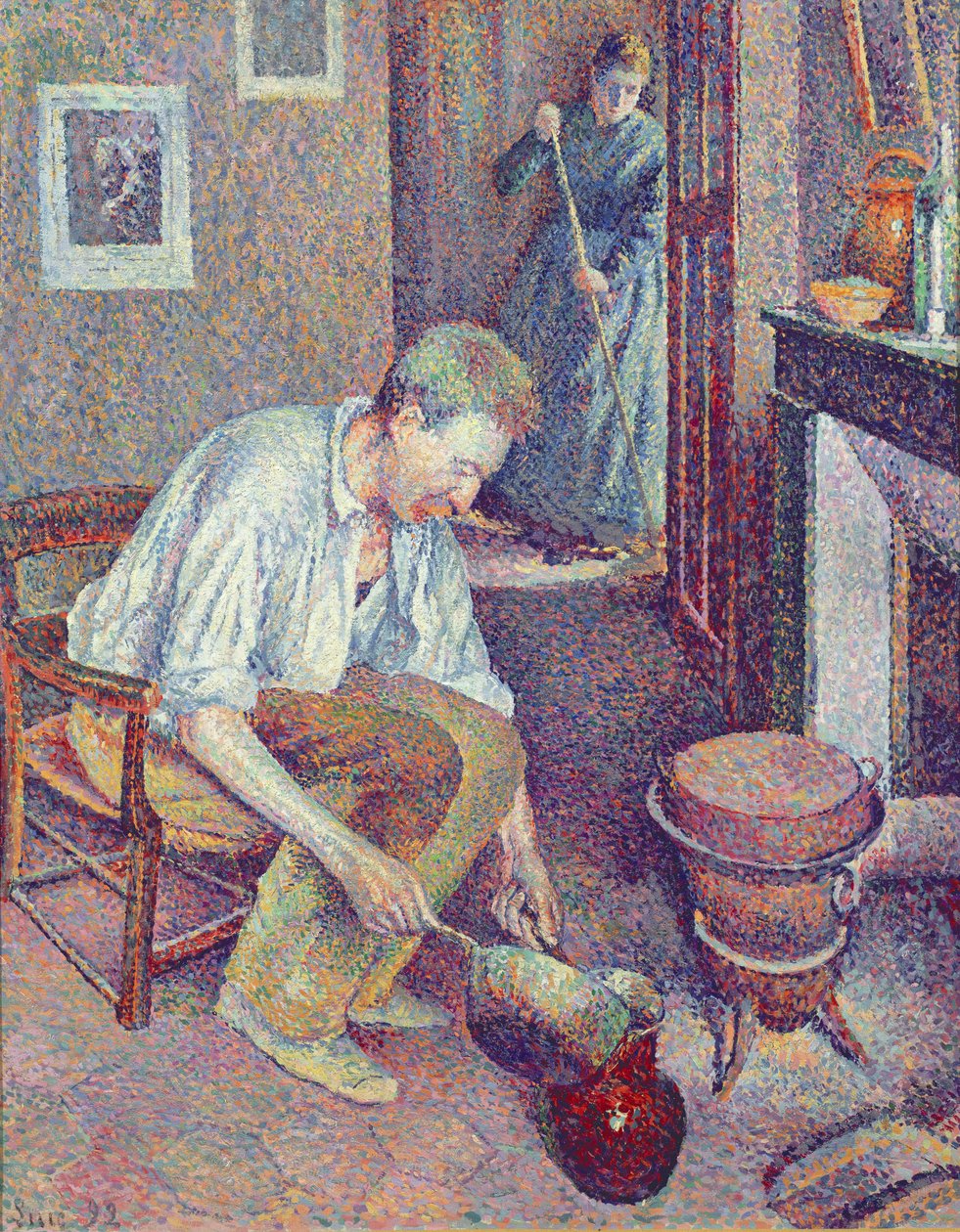 Kaffe, 1892 av Maximilien Luce