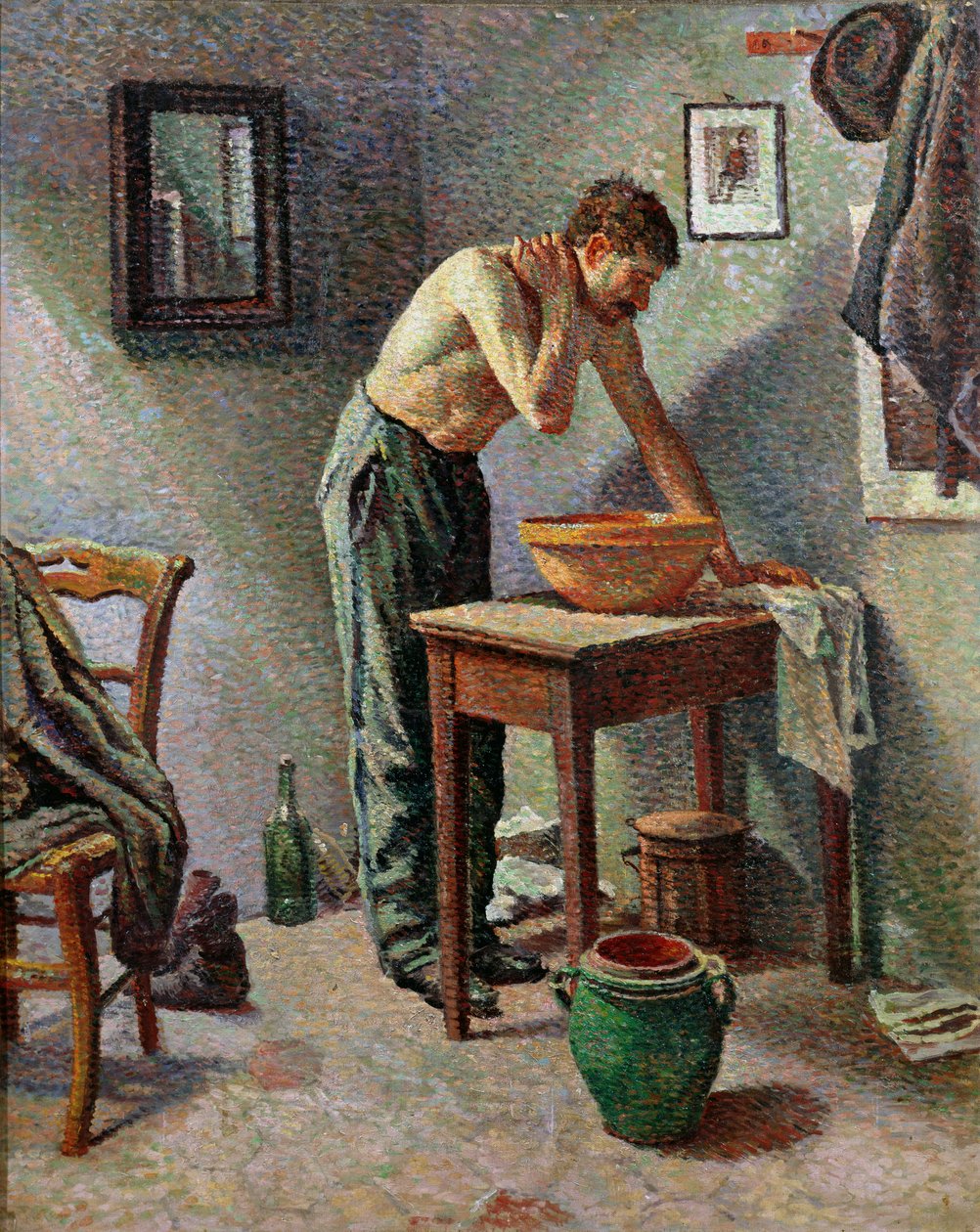 Toaletten, 1887 av Maximilien Luce