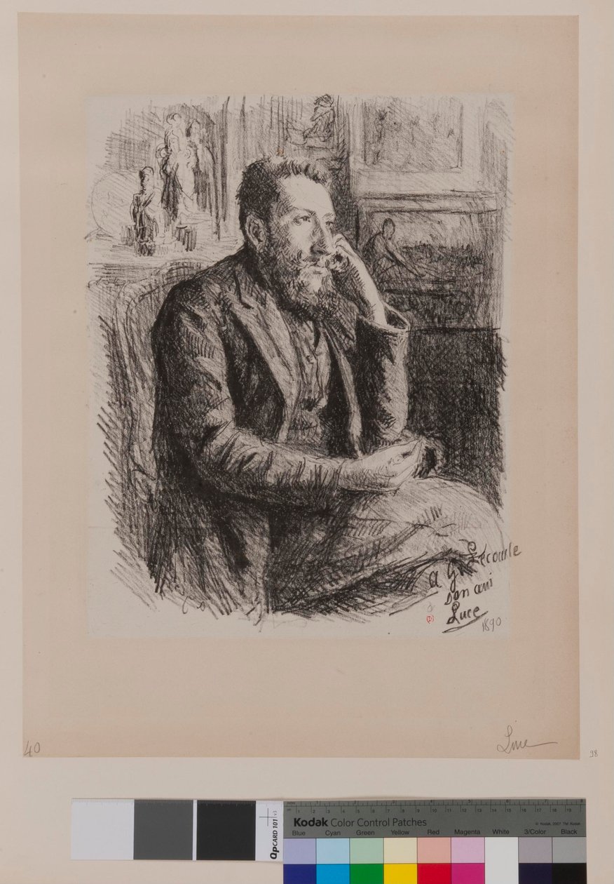 Till Georges Lecomte av Maximilien Luce