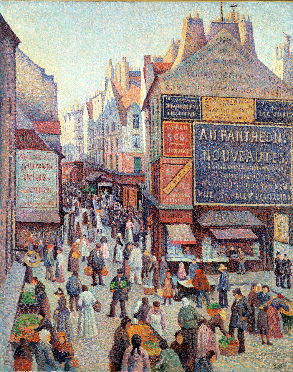 Rue Mouffetard, ca 1889-90 (olja på duk) av Maximilien Luce