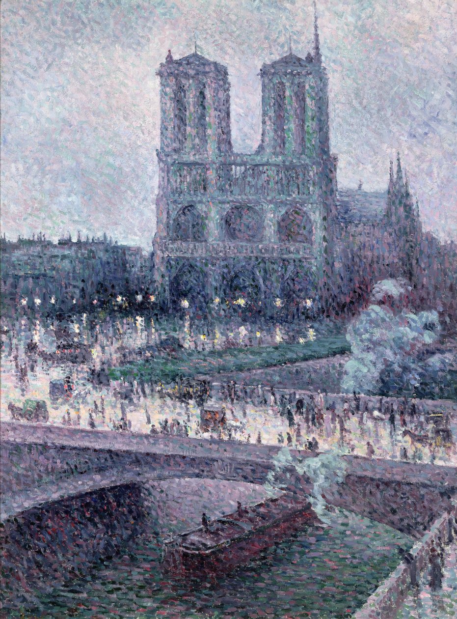 Notre Dame, ca 1900 (olja på duk) av Maximilien Luce