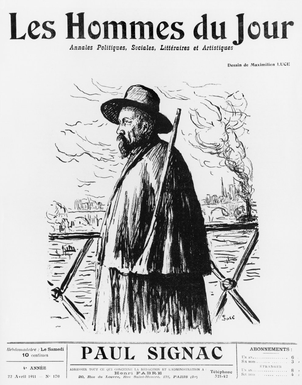 Paul Signac, framsidans illustration från 