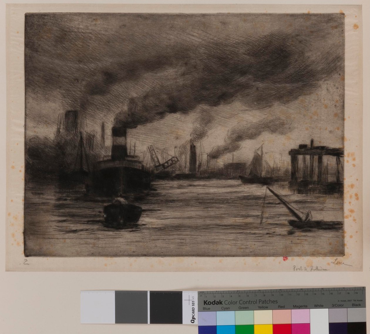 Rotterdams hamn av Maximilien Luce