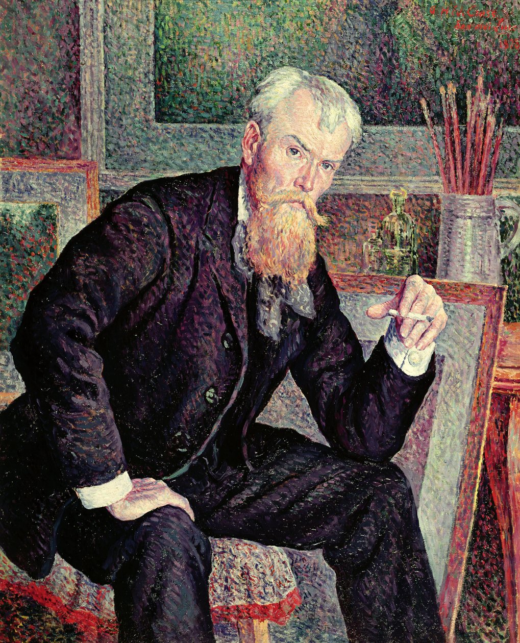 Porträtt av Henri Edmond Cross (1856-1910) 1898 (se 20769) av Maximilien Luce