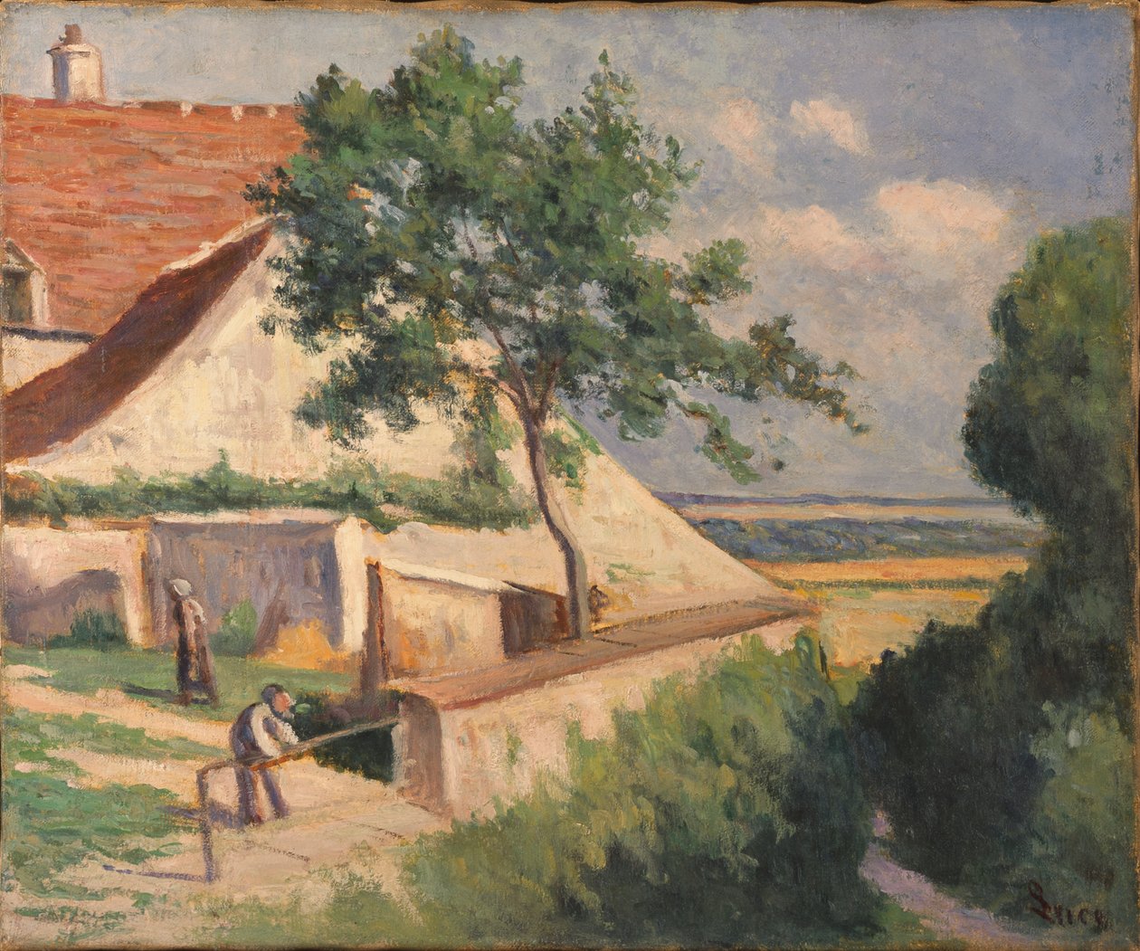 Rolleboise, Bakom kyrkan av Maximilien Luce