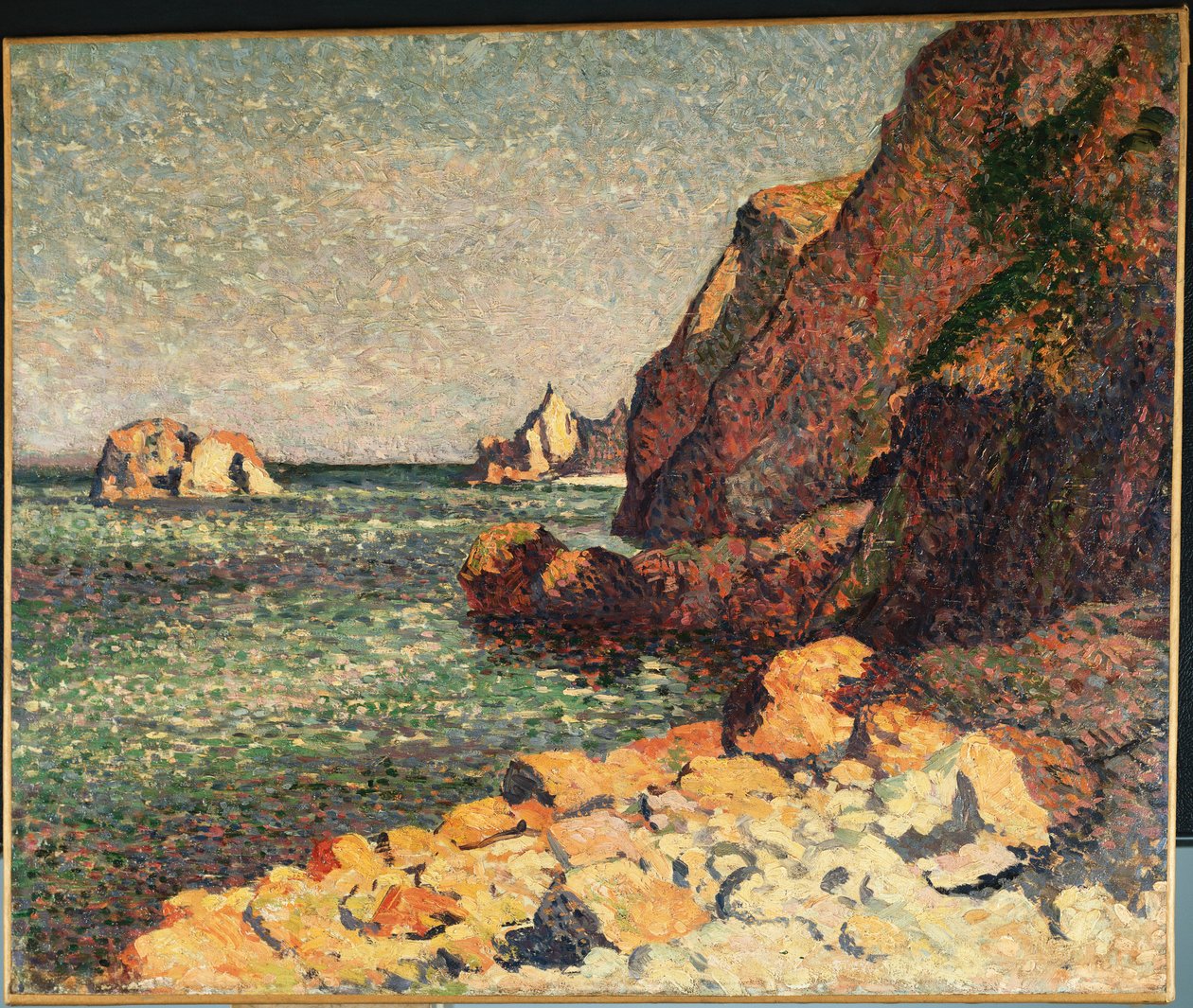 Hav och klippor, Agay, 1893 av Maximilien Luce