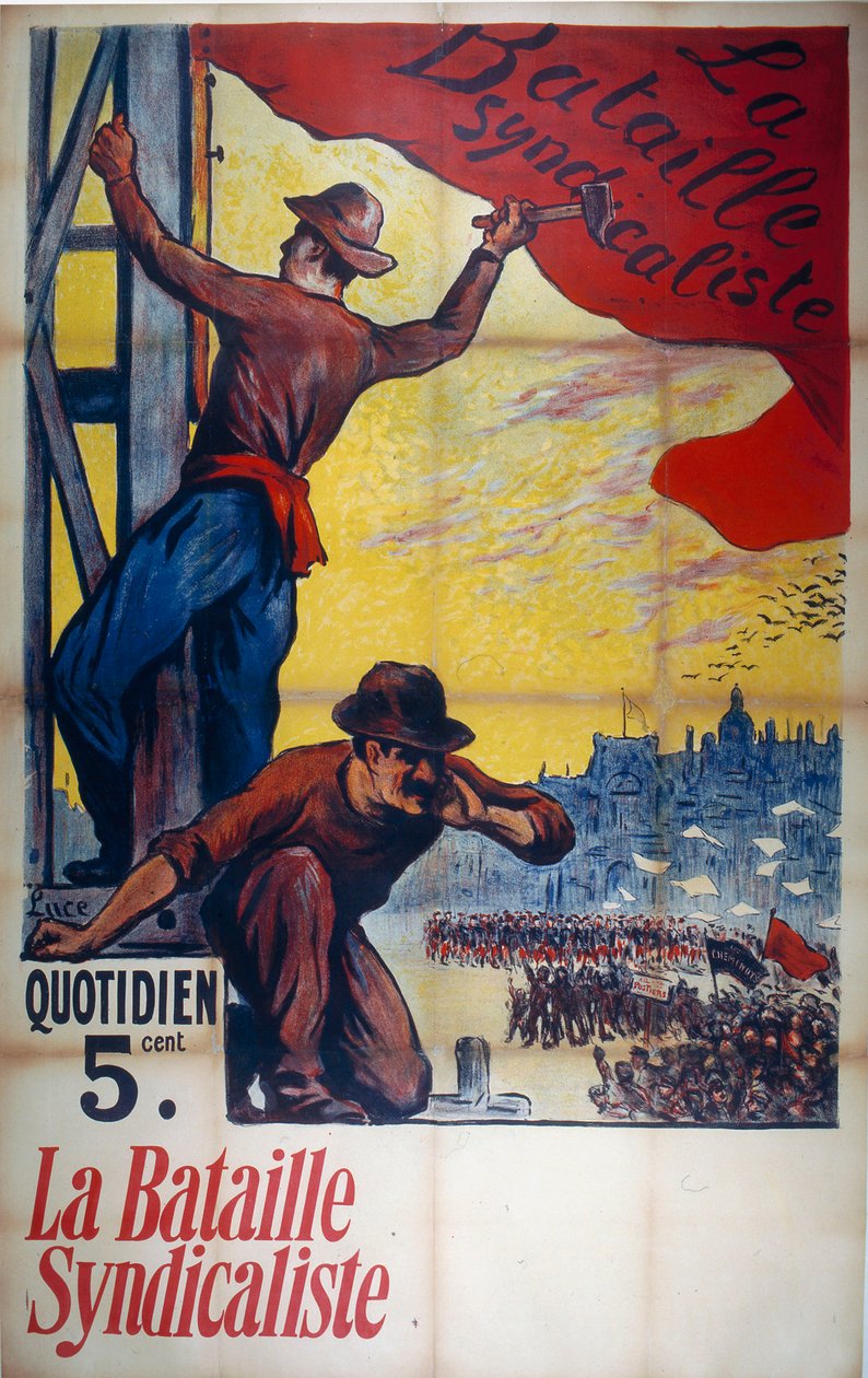 Journal La Bataille syndicaliste 27 april 1911, 1911. av Maximilien Luce