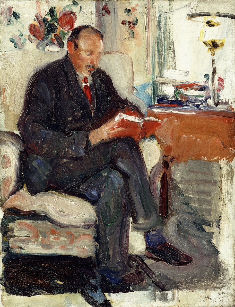 Porträtt av Ernest Lawson (olja på duk) av May Wilson Preston