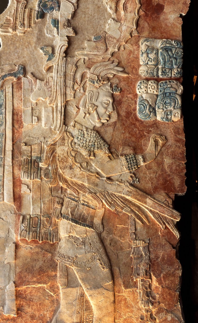King Pacal Stela 22 (baksida av 310202) av Mayan