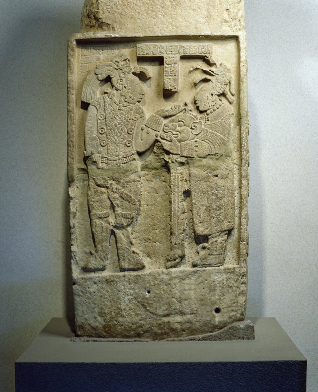Lintel 24 från Yaxchilan, Chiapas, Mexiko, sen klassisk period (600-900 e.Kr.) av Mayan