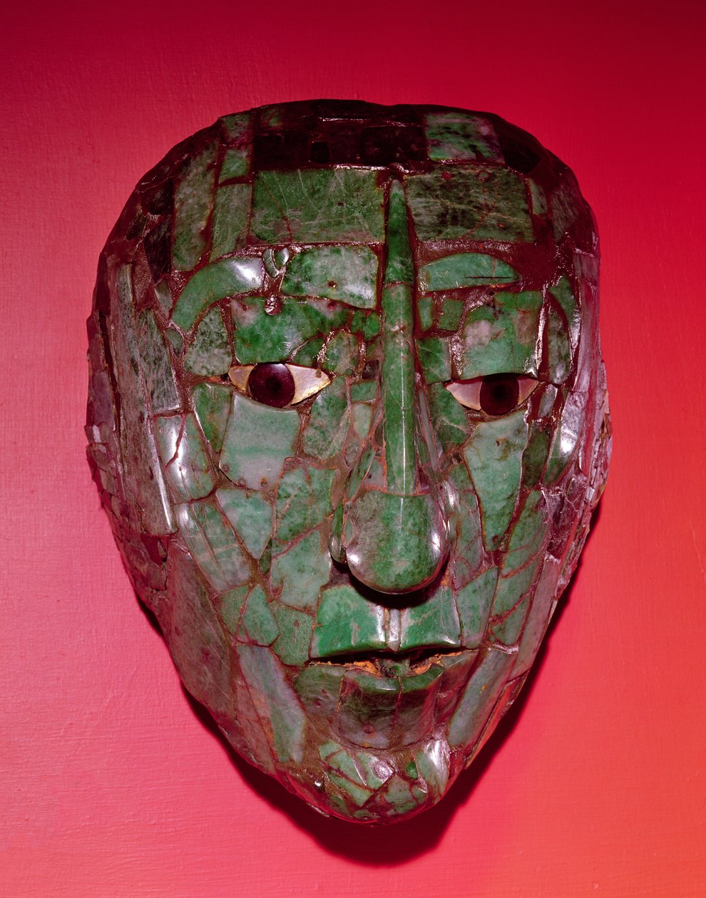 Mosaikmask, från Palenque, Chiapas (jade) av Mayan
