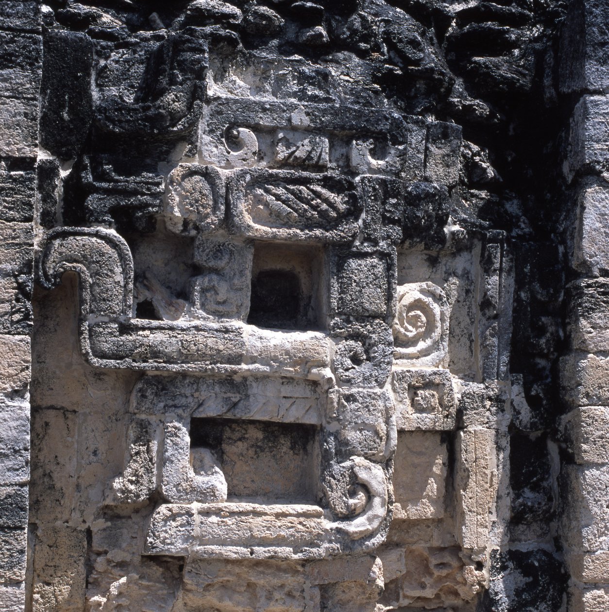 Relief av ett jordmonster, senklassisk period, 600-900 e.Kr av Mayan