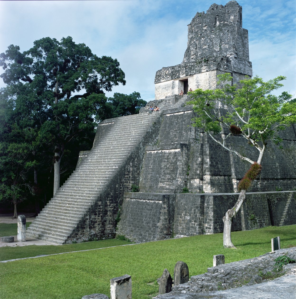 Tempel 2, sen klassisk period (600-900 e.Kr.) av Mayan
