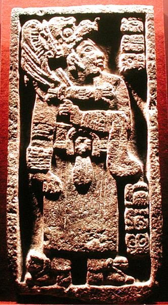 Sten hittades vid Oxkintok, 500-800 av Mayan