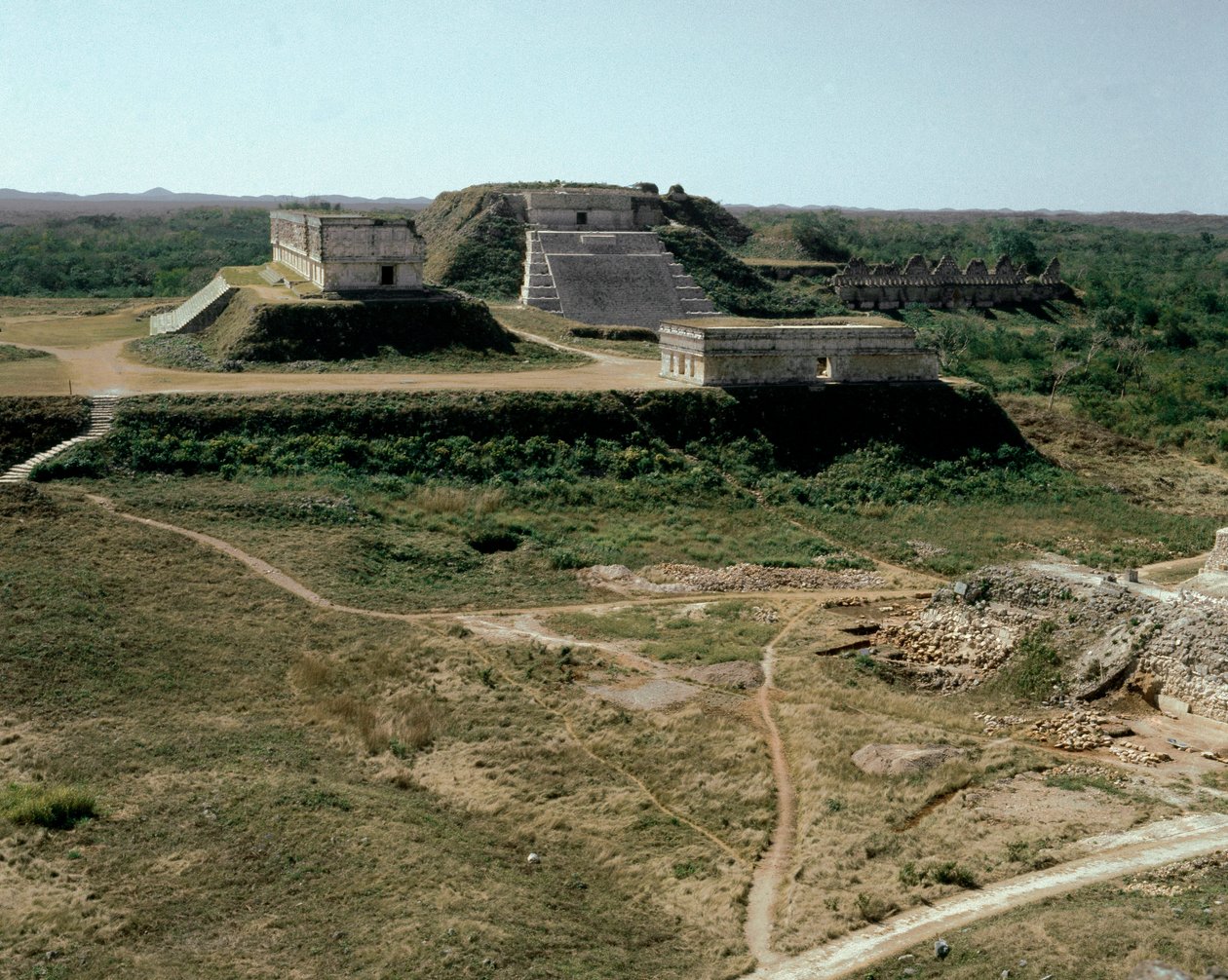Utsikt över guvernörens palats, 900-1000-talet av Mayan