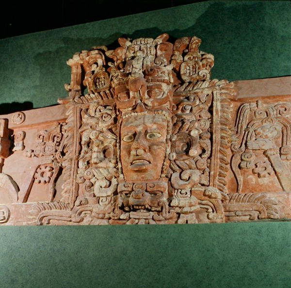 Arkitektonisk mask, Campeche, Yucatanhalvön, Mexiko (stuckatur) av Mayan Mayan