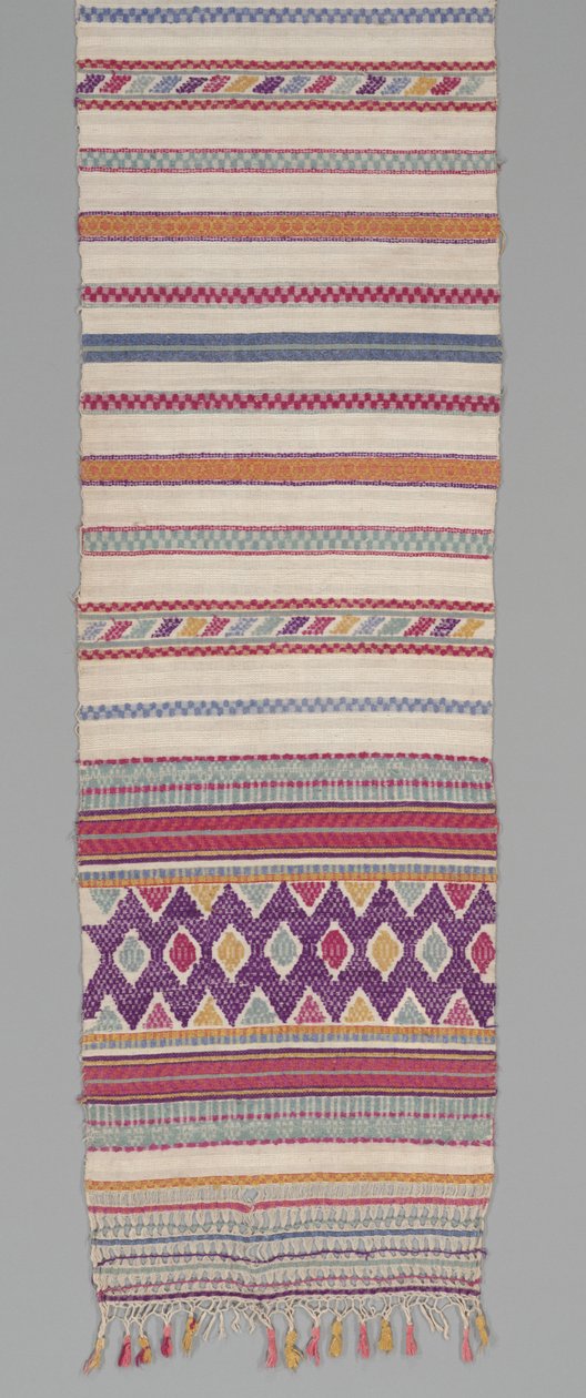 Ceremoniell duk, ca 1905-35 (bomull och siden) av Mayan Mayan