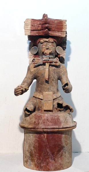 Rökelsebrännare, från Copan, Honduras, Centralamerika, sen klassisk period (600-900 e.Kr.) (terrakotta) av Mayan Mayan