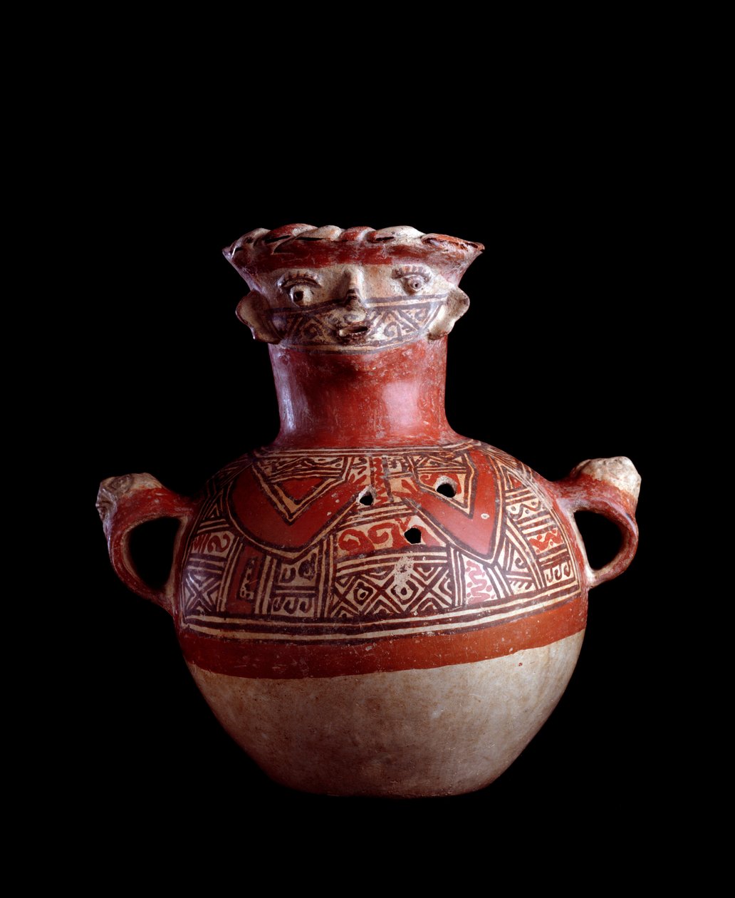 Förcolumbiansk konst, Maya-civilisation, postklassisk period: zoomorf gravurna av lera. Från Old Mixco, Chimaltenango, Guatemala. Guatemala, Nationalmuseet för arkeologi och etnologi - förcolumbiansk konst, Maya-civilisationen, postklassisk period (ca 6 e  av Mayan Mayan