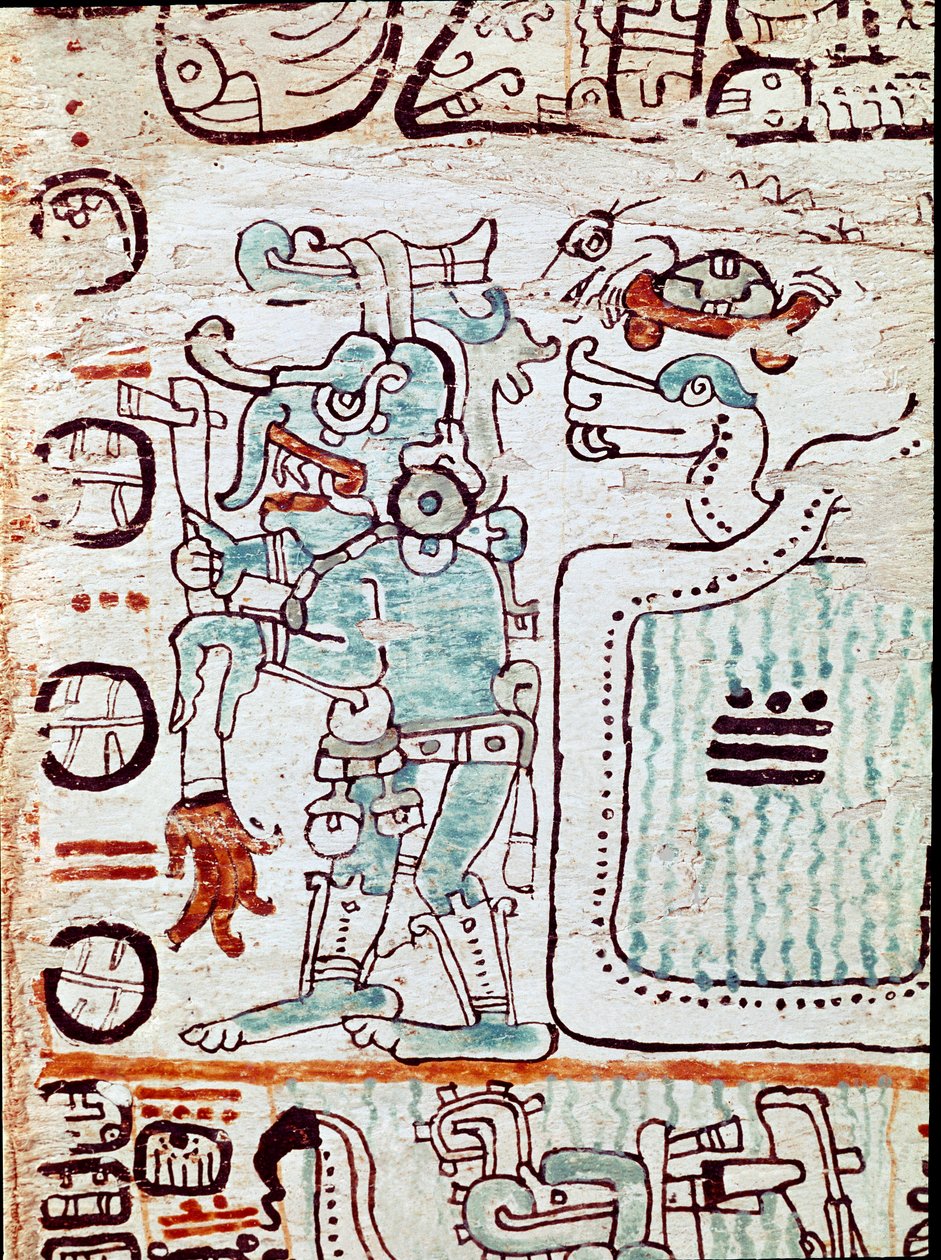 Madrid codex eller codex tro cortesianus, behandlar horoskop och astrologiska tabeller, rapporter i Spanien av Hernan Cortes (1485-1547). Målade miniatyrer av Mayan Mayan