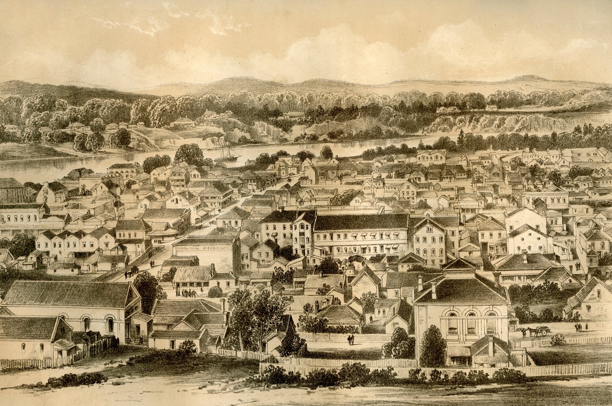 Brisbane, Queensland, Australien, 1879 av McFarlane and Erskine