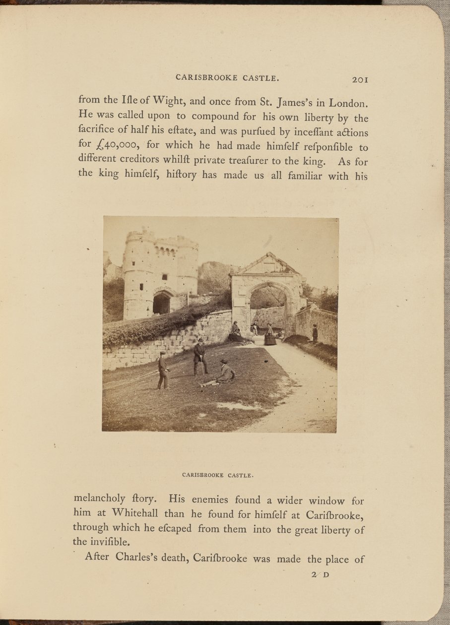 Carisbrooke Castle; Allmän vy av McLean and Melhuish