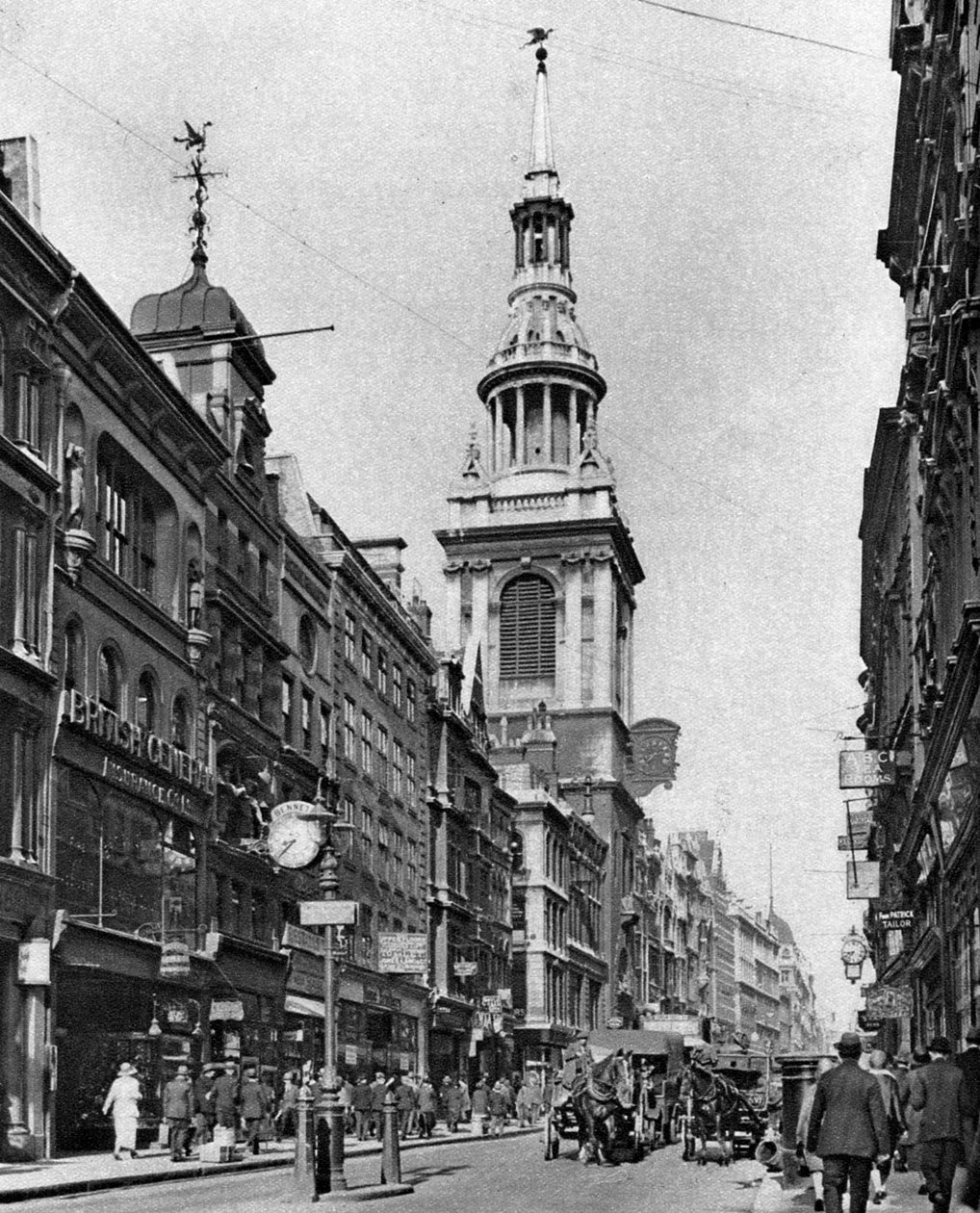 Spiran till Bow Church, London, 1926-1927 av McLeish