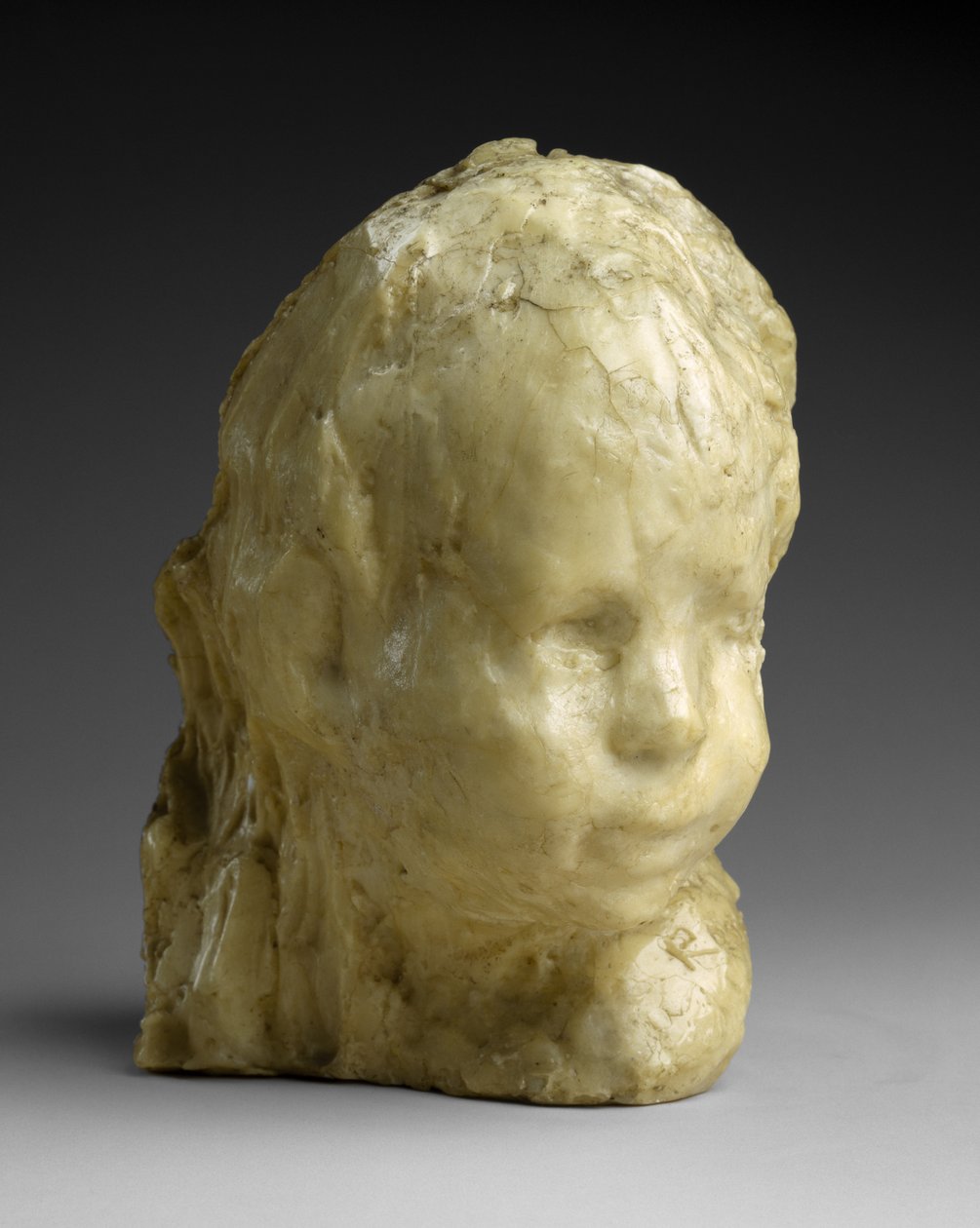Head of a Child (The Jewish Boy), ca 1892 (vax och gips) av Medardo Rosso
