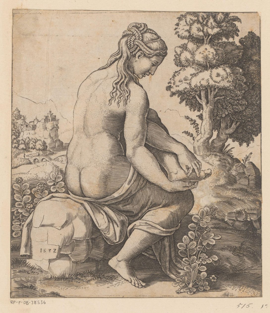 Venus och rosen av Meester van de Dobbelsteen