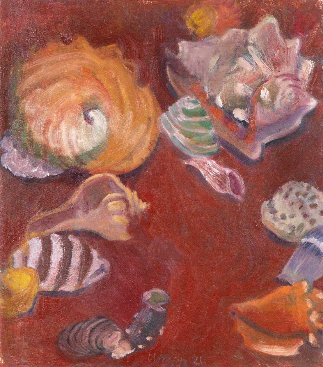 From the Bottom of the Sea, 2021 (olja på duk) av Megan Williamson