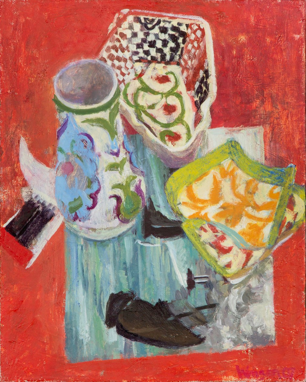 Stilleben på havslandskap av Manet, 2007 (olja på duk) av Megan Williamson