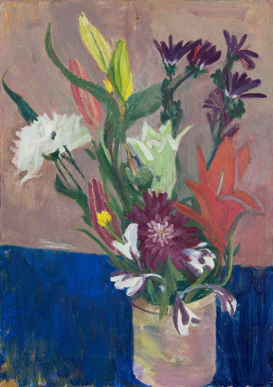 Summer Flowers, 2016 (olja på duk) av Megan Williamson