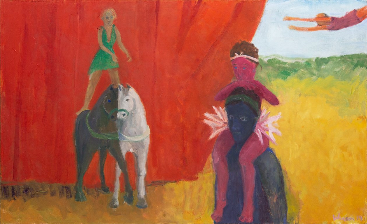 Three, Two, One, 2019 (olja på duk) av Megan Williamson