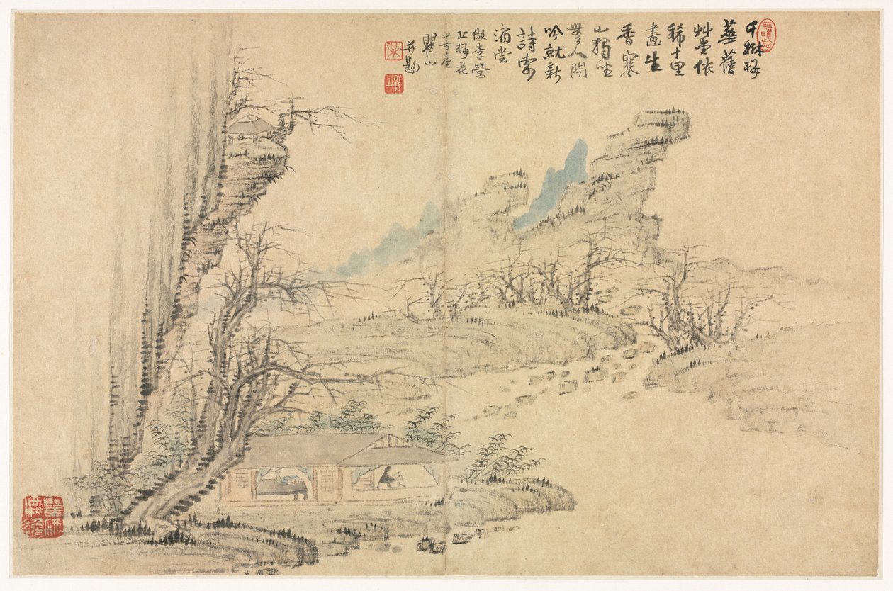 Landskap i olika stilar efter gamla mästare, 1690. av Mei Qing