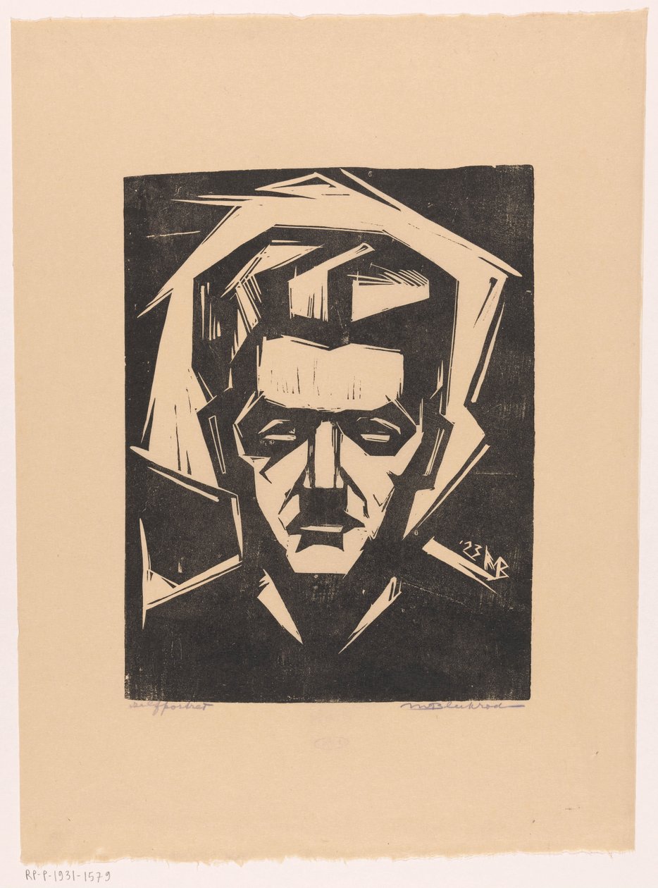 Självporträtt av Meijer Bleekrode av Meijer Bleekrode (signed by artist)