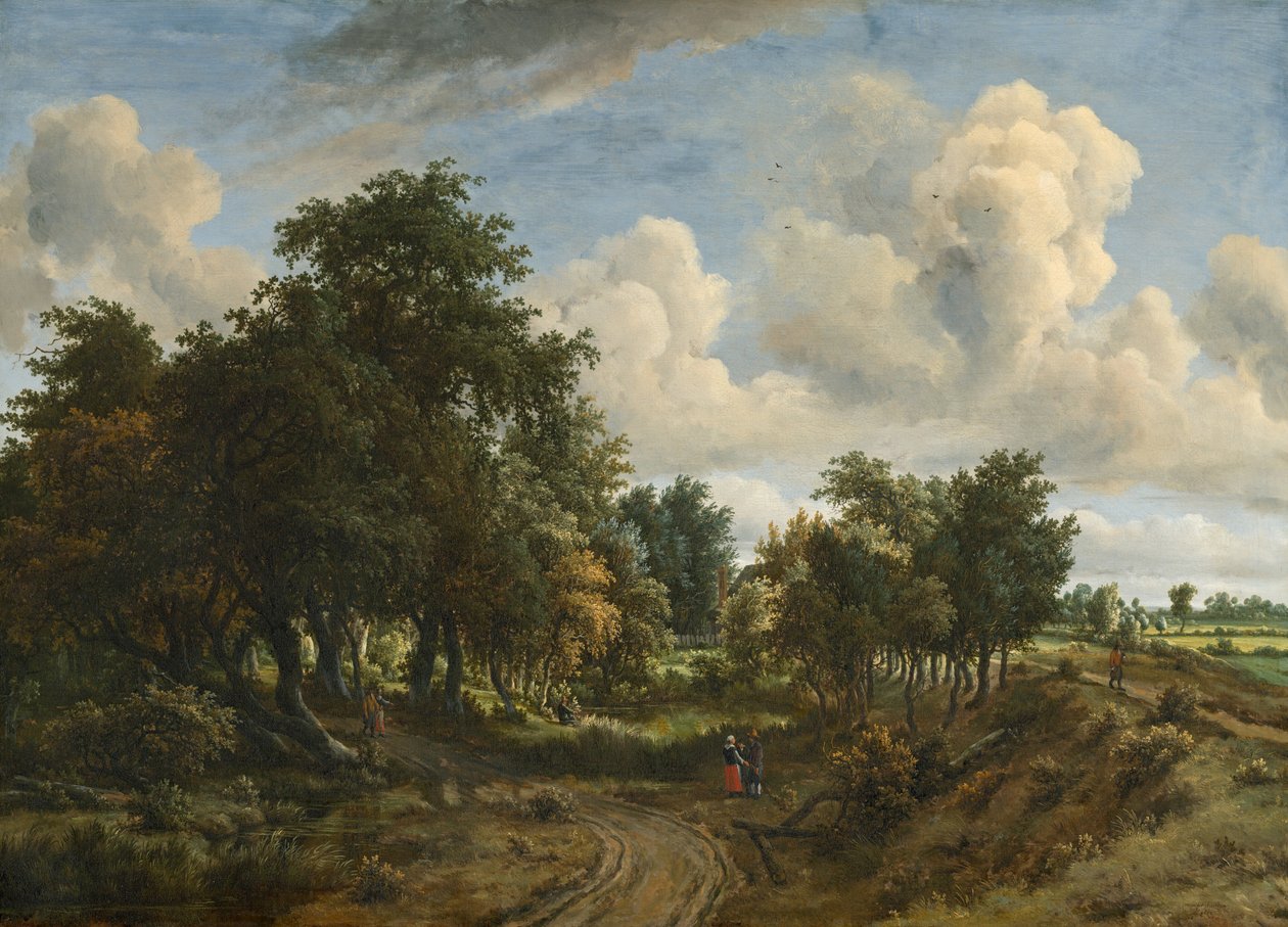 Ett skogslandskap av Meindert Hobbema